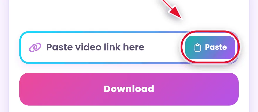 Paste TikTok link