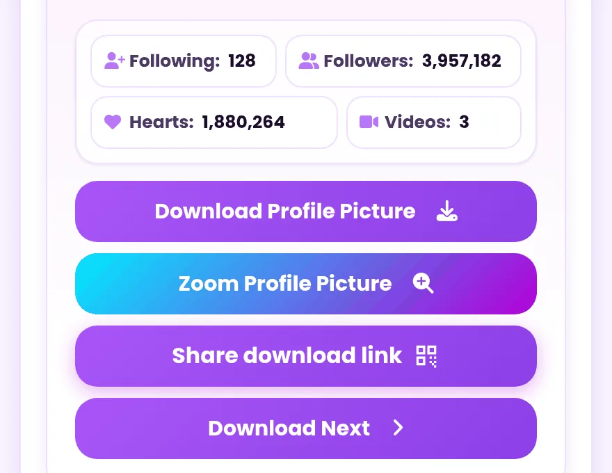 Download the TikTok profile picture in HD