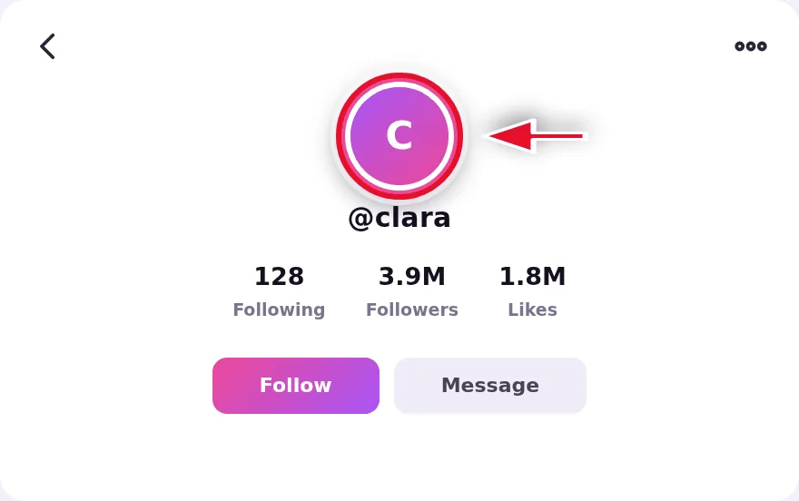 Open TikTok and find the account whose story you want to view